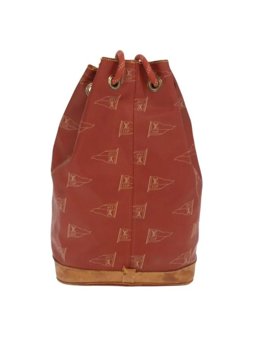 Authentic LOUIS VUITTON LV cup Saint Tropez Shoulder Bag Red M80026 LV